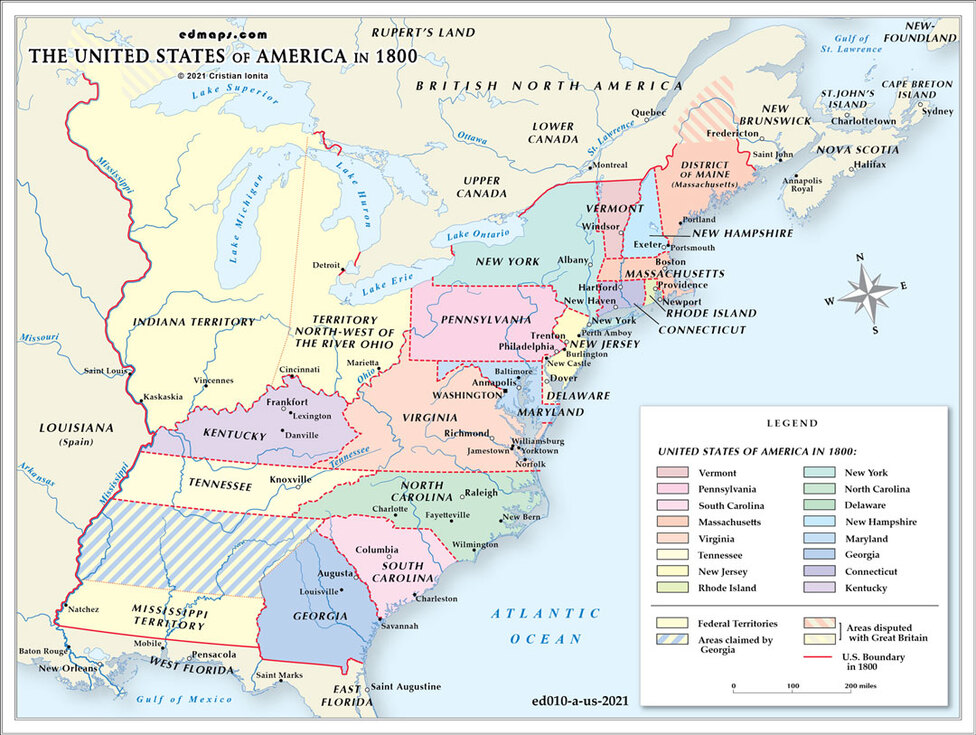Historical Maps of the Unites States of America
